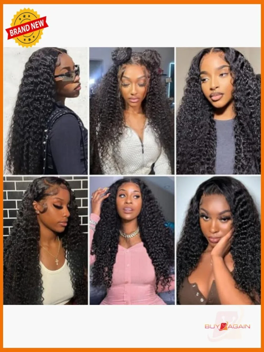 24Inch Glueless Water Wave Lace Front Wig Human Hair Brazilian Virgin 4x4 HD